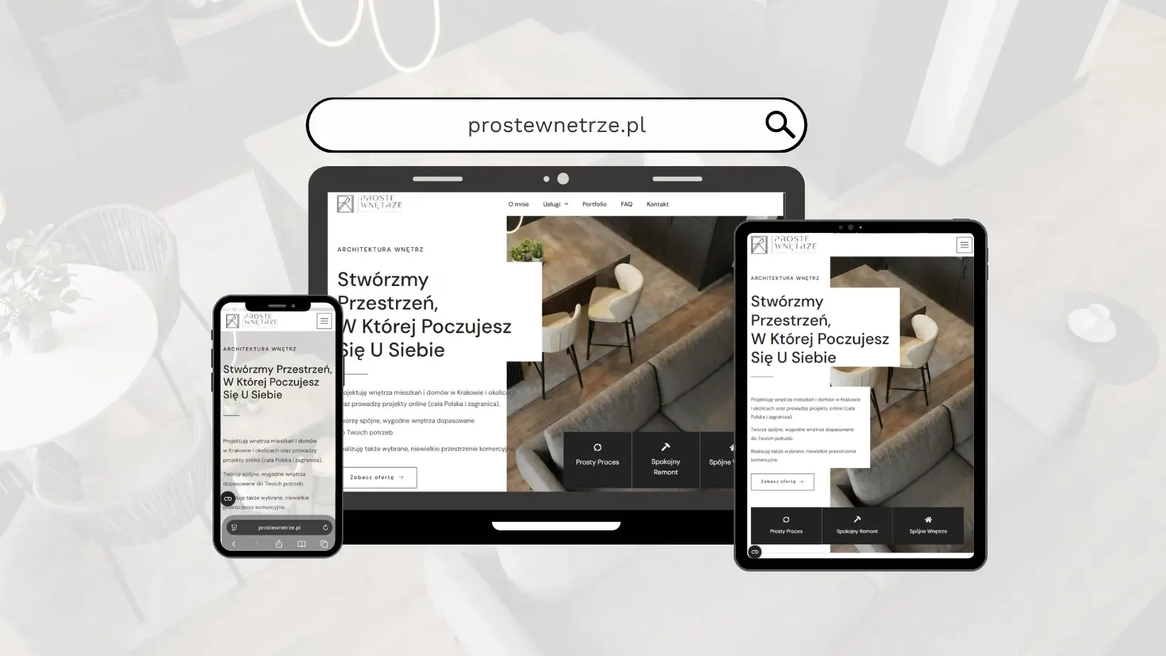 realizacja dla proste wnetrze